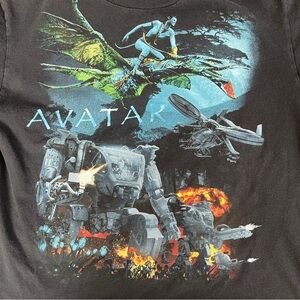 Avatar Movie Promo Graphic Tee Black Large (kids)